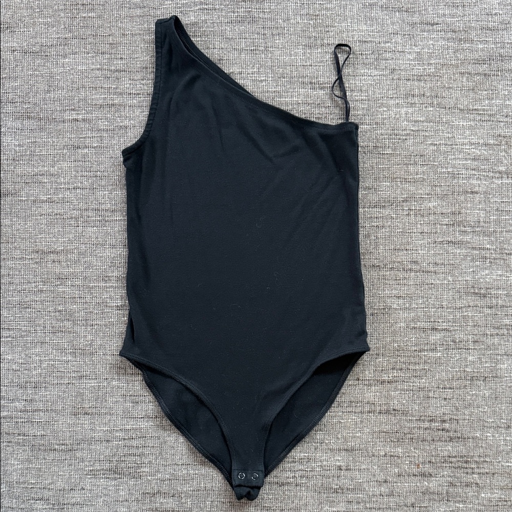 GAP Black Asymmetrical Bodysuit